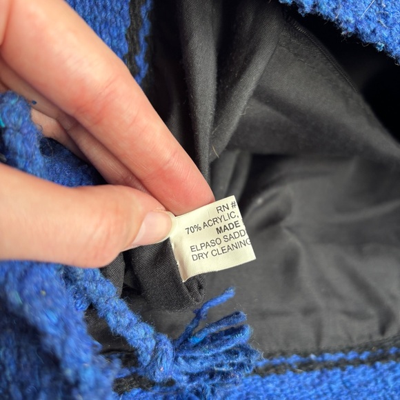 Boho Saddle Blanket Southwestern Printed Monterrey Large Tote Bag Suede Accents - Picture 14 of 15